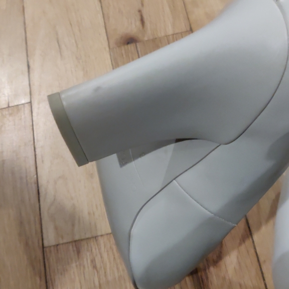 Oak + Fort Cream Vegan Leather Heels with … - Picture 9 of 10